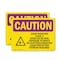 Signmission Radiation & Laser Sign, 7 in H x 10 in W, Vinyl Decal, Rectangle OS-2PACK-CR-D-710-L-10145 - alternate 1
